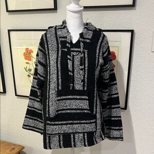 Black and White Striped Sweater